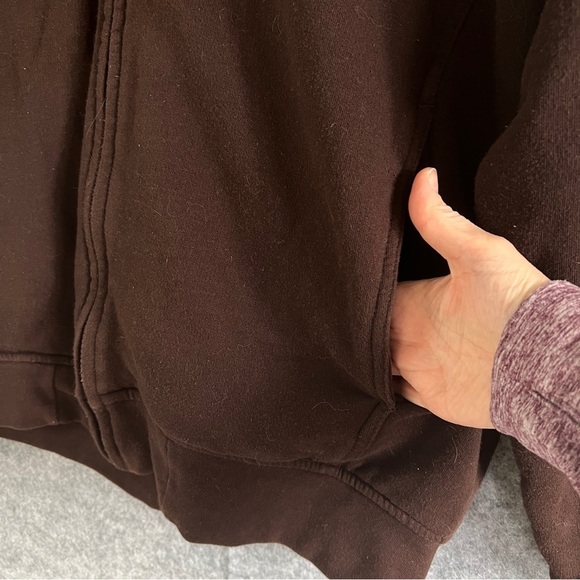 C.E. SCHMIDT WORKWEAR Fit For Her Sherpa Lined Zip Hooded Jacket Brown Size XL - Picture 5 of 8